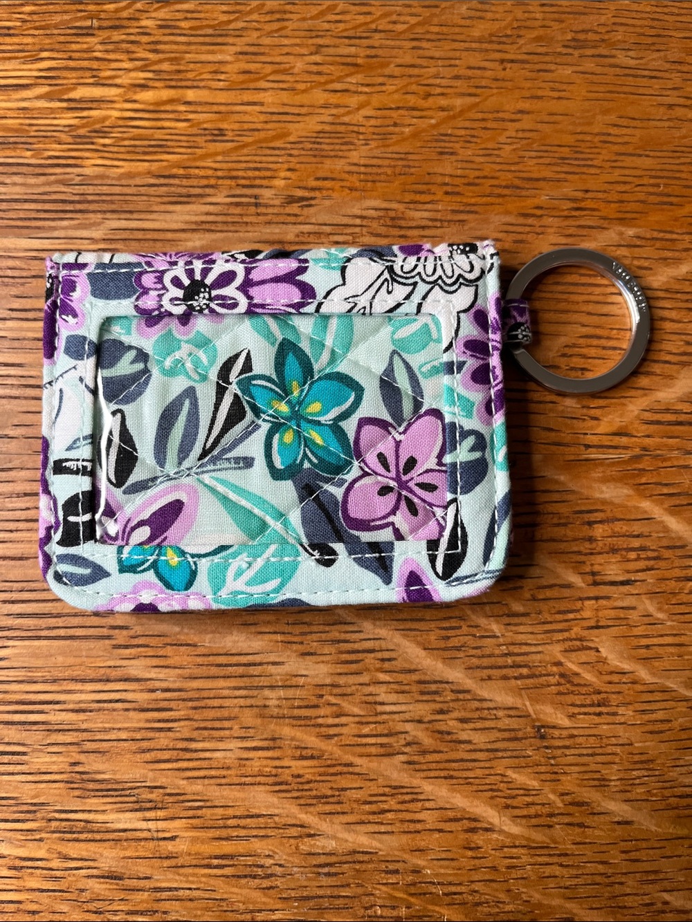 Vera Bradley CAMPUS DOUBLE ID CASE badge card holder Penelope's Garden NWOT
